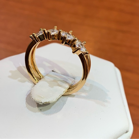 18k yellow gold-plated over base metal size 7 - Picture 7 of 9